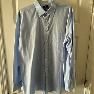 Stafford Classic Light Blue Dress Shirt 17 1/2, 36/37